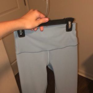 light blue full length lulu leggings